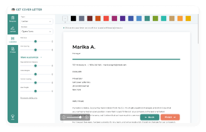 Select your industry and desired position